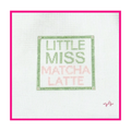 Woven white needlepoint canvas with a hand-painted design