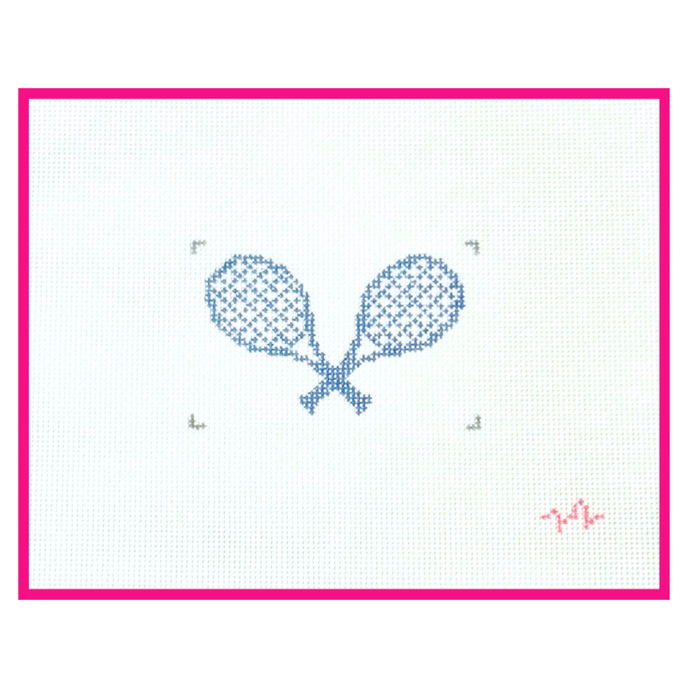 Crossed Tennis Racquets Insert