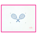 Crossed Tennis Racquets Insert